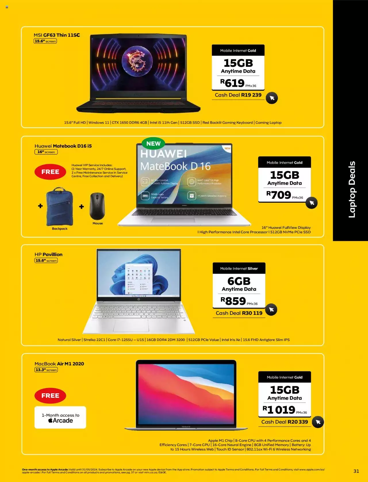 Mtn Specials Yello May Mtn Catalogue South Africa