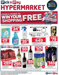 pick n pay specials win your shopping 16 november 2020