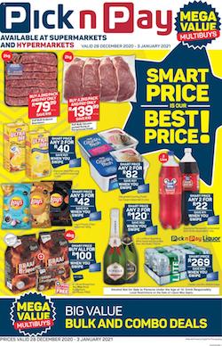 pick n pay specials 28 december 2020