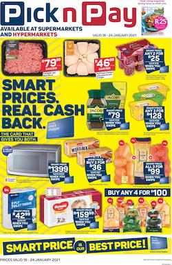 pick n pay specials 18 january 2021