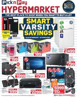 pick n pay specials back to varsity 22 february 2021