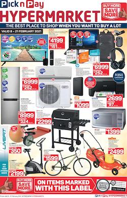 pick n pay specials hypermarket 8 february 2021