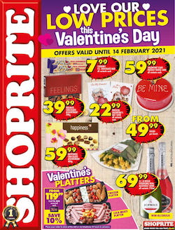 shoprite specials valentine's day sale 8 february 2021
