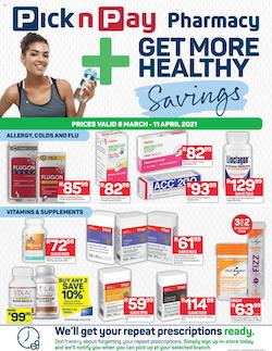 pick n pay specials pharmacy 8 march 2021