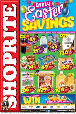 shoprite specials early easter savings 8 march 2021