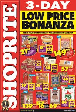 shoprite specials 3 day low price bonanza 9 11 june 2021