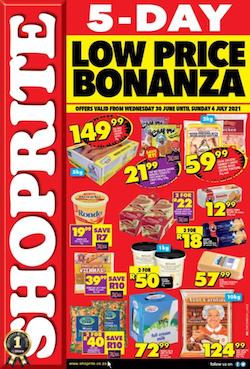 shoprite specials 5 day low price bonanza 30 jun 4 jul 2021