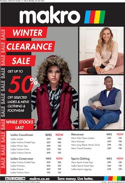 makro specials winter clearance clothing 11 19 july 2021