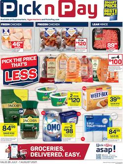 pick n pay specials 26 jul 1 aug 2021