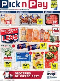 pick n pay specials 2 9 august 2021