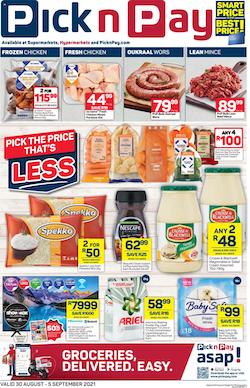 pick n pay specials 30 aug 5 sep 2021