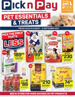 pick n pay specials pet 23 aug 12 sep 2021