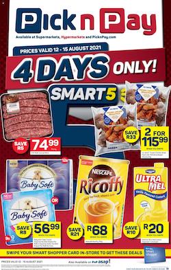 pick n pay specials weeked deals 12 15 august 2021