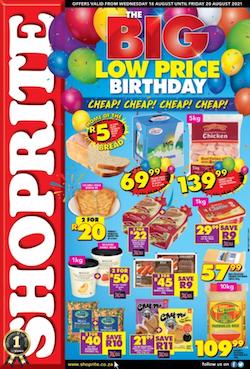 shoprite specials the big low price birthday 18 20 august 2021