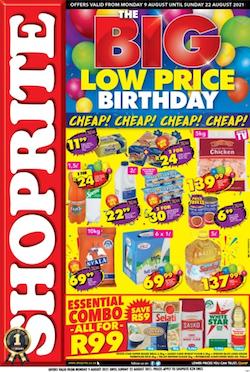shoprite specials the big low price birthday 9 22 august 2021