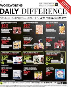 woolworths specials daily difference 9 22 august 2021
