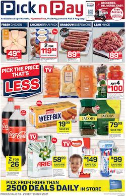 pick n pay specials 13 19 september 2021