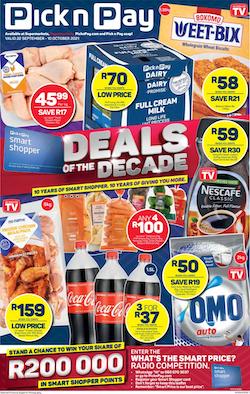 pick n pay specials 22 sep 10 oct 2021