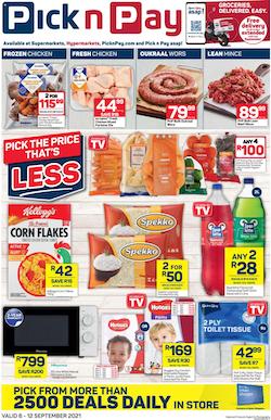 pick n pay specials 6 12 september 2021