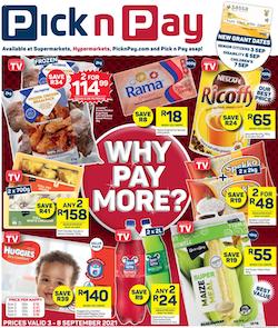 pick n pay specials why pay more 3 8 september 2021