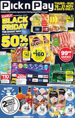 pick n pay specials early black friday 18 21 nov 2021