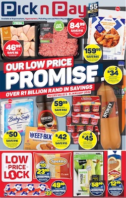 pick n pay specials 3 9 jan 2022