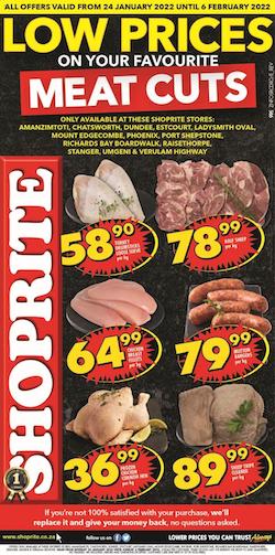 shoprite specials low prices on meat 24 jan 6 feb 2022