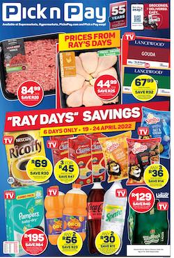 pick n pay specials ray days savings 19 24 april 2022