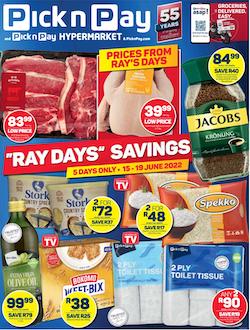 pick n pay specials ray day savings 15 19 june 2022