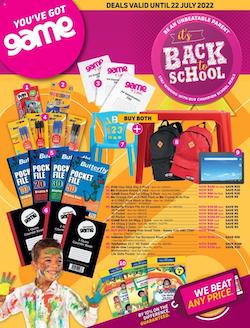 game specials back to school 18 22 july 2022