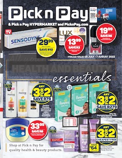 pick n pay specials health and beauty 25 jul 7 aug 2022