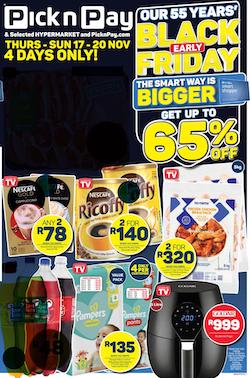 pick n pay specials early black friday 17 20 nov 2022
