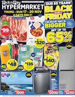 pick n pay specials hyper early black friday 17 20 nov 2022