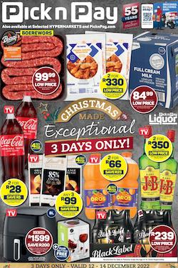 pick n pay specials 12 14 december 2022