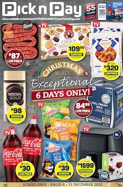 pick n pay specials 6 11 december 2022