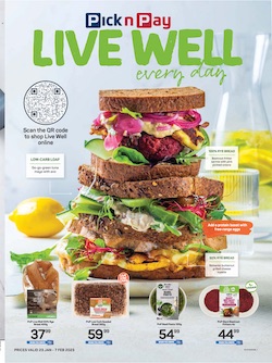 pick n pay specials livewell jan 2023