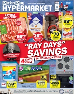 pick n pay hyper specials 9 - 12 march 2023