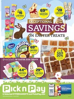 pick n pay specials easter sale 20 mar 10 apr 2023