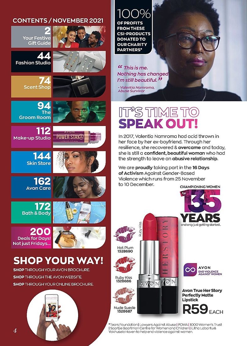 Avon Brochure November 2021 Avon Specials Avon South Africa 2021