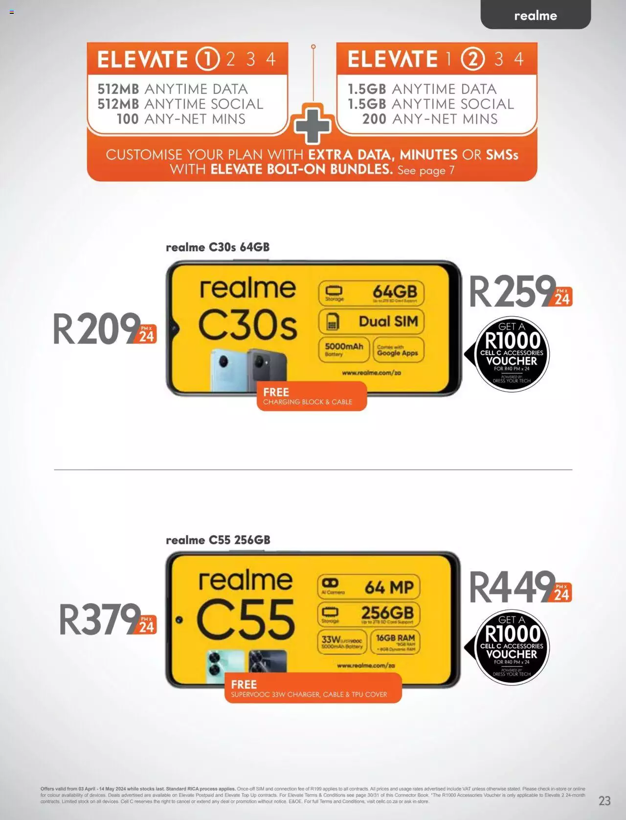 Cell C Specials 3 Apr - 14 May 2024 | Cell C Catalogue | 2024