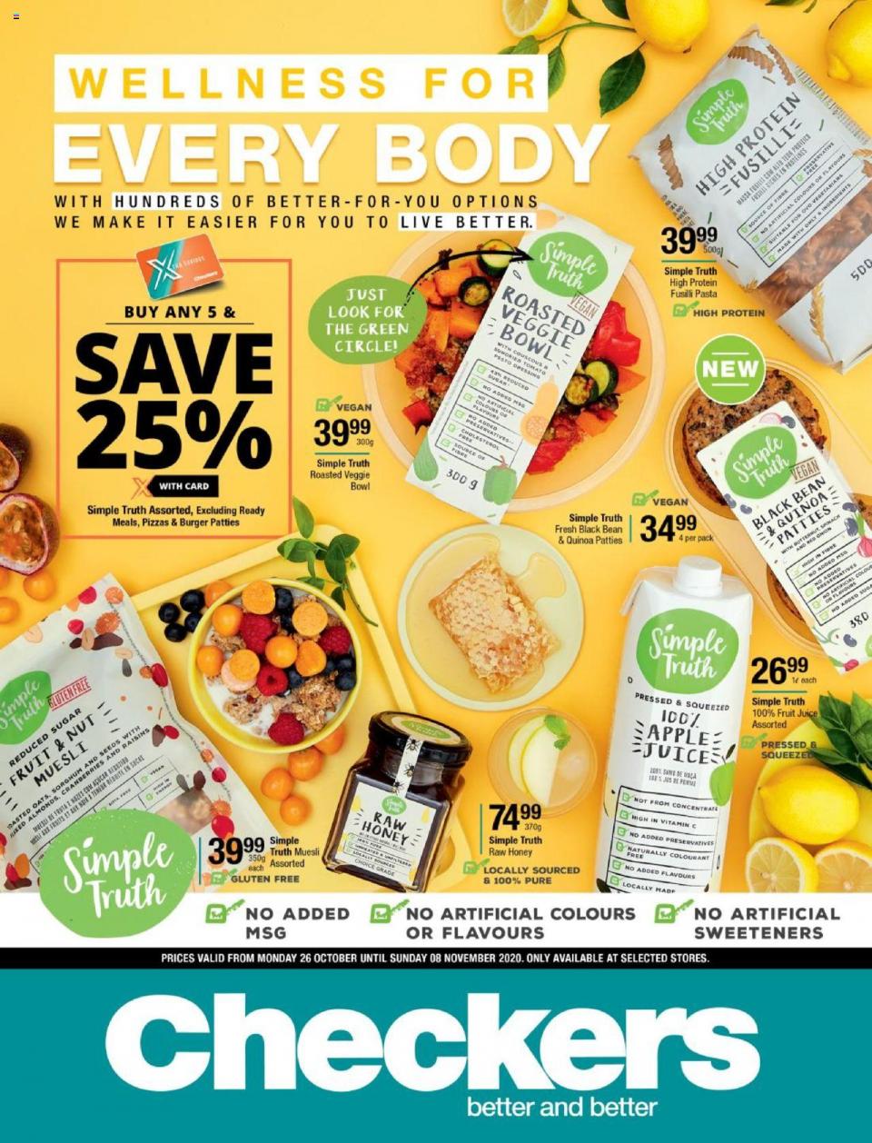 checkers specials wellness promotion 26 october 2020