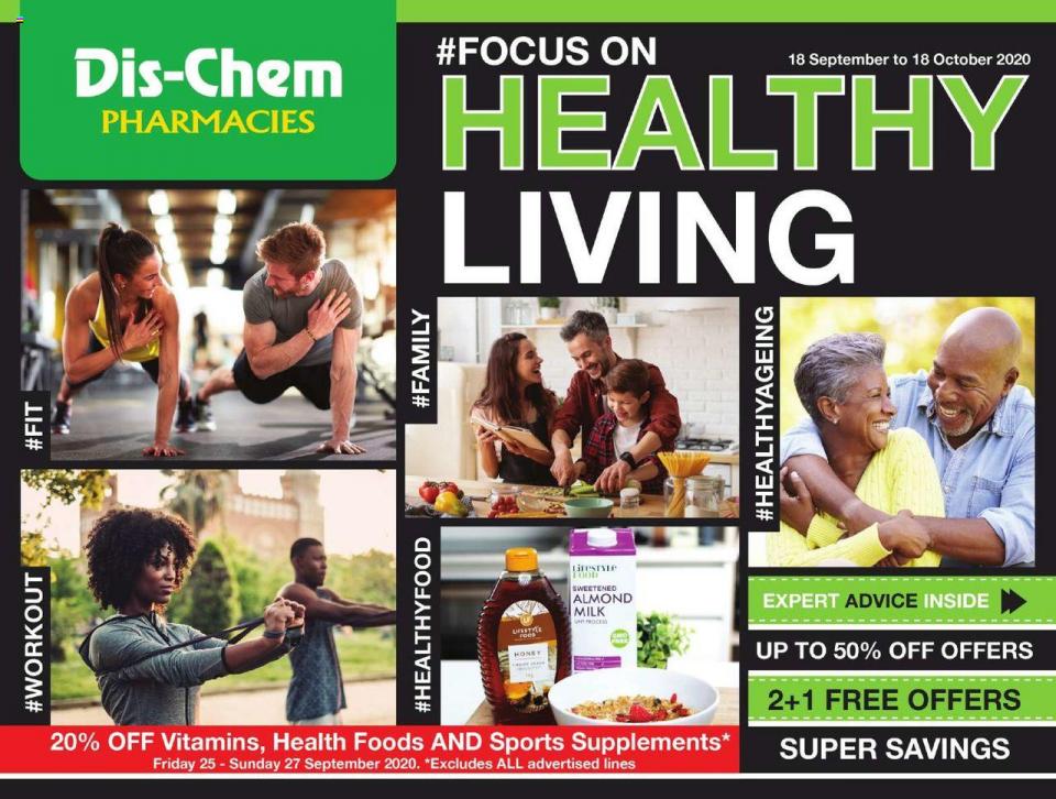 dischem specials healthy living 18 september 2020