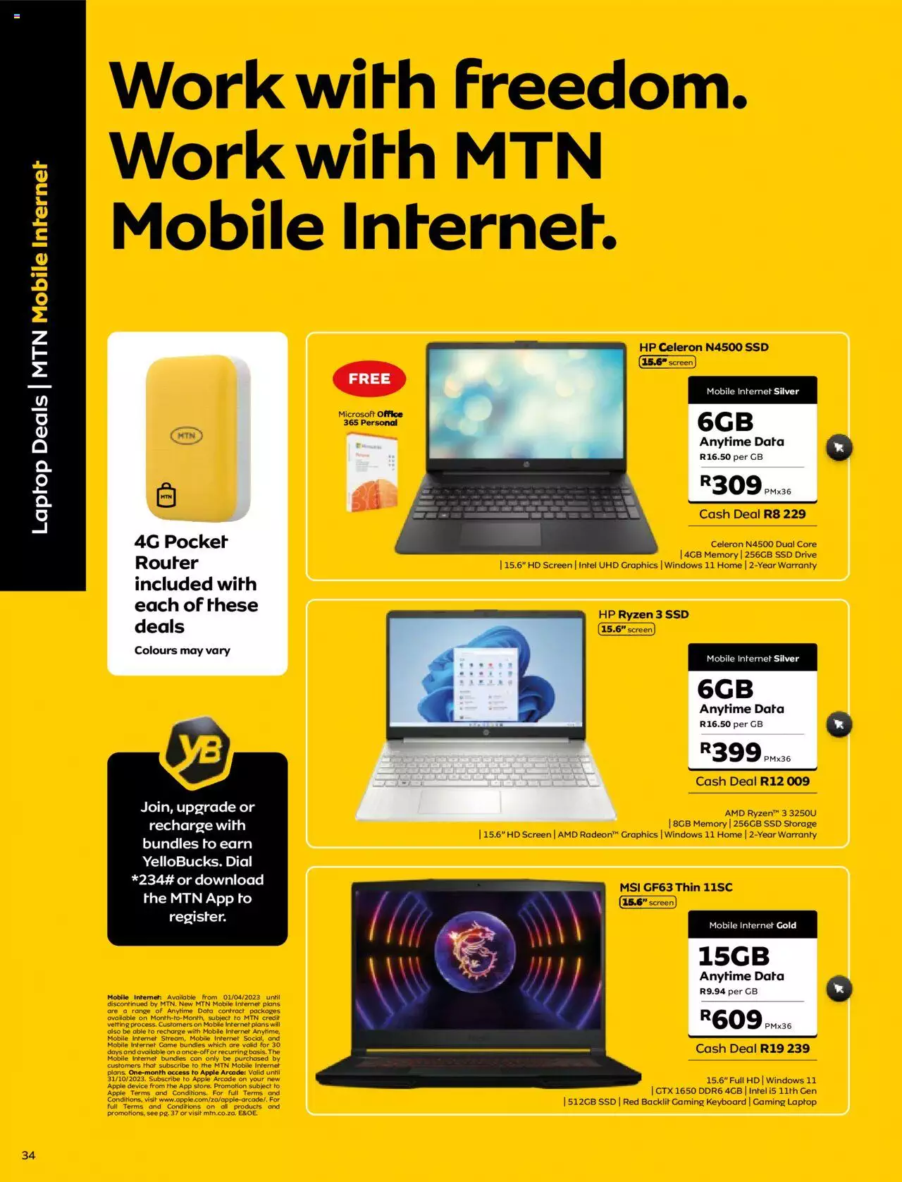 MTN Specials Yello October 2023 MTN Catalogue 2023