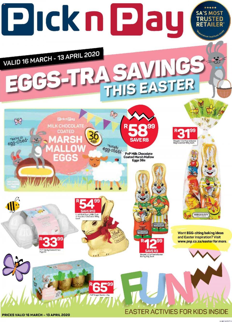 pick n pay specials eggs tra savings 16 march 2020