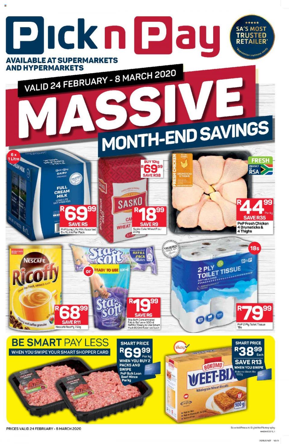 pick n pay specials massive month end savings 24 february 2020