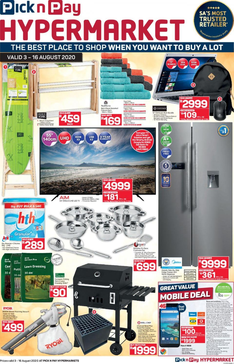 pick n pay specials more savings hypermarkets 3 august 2020