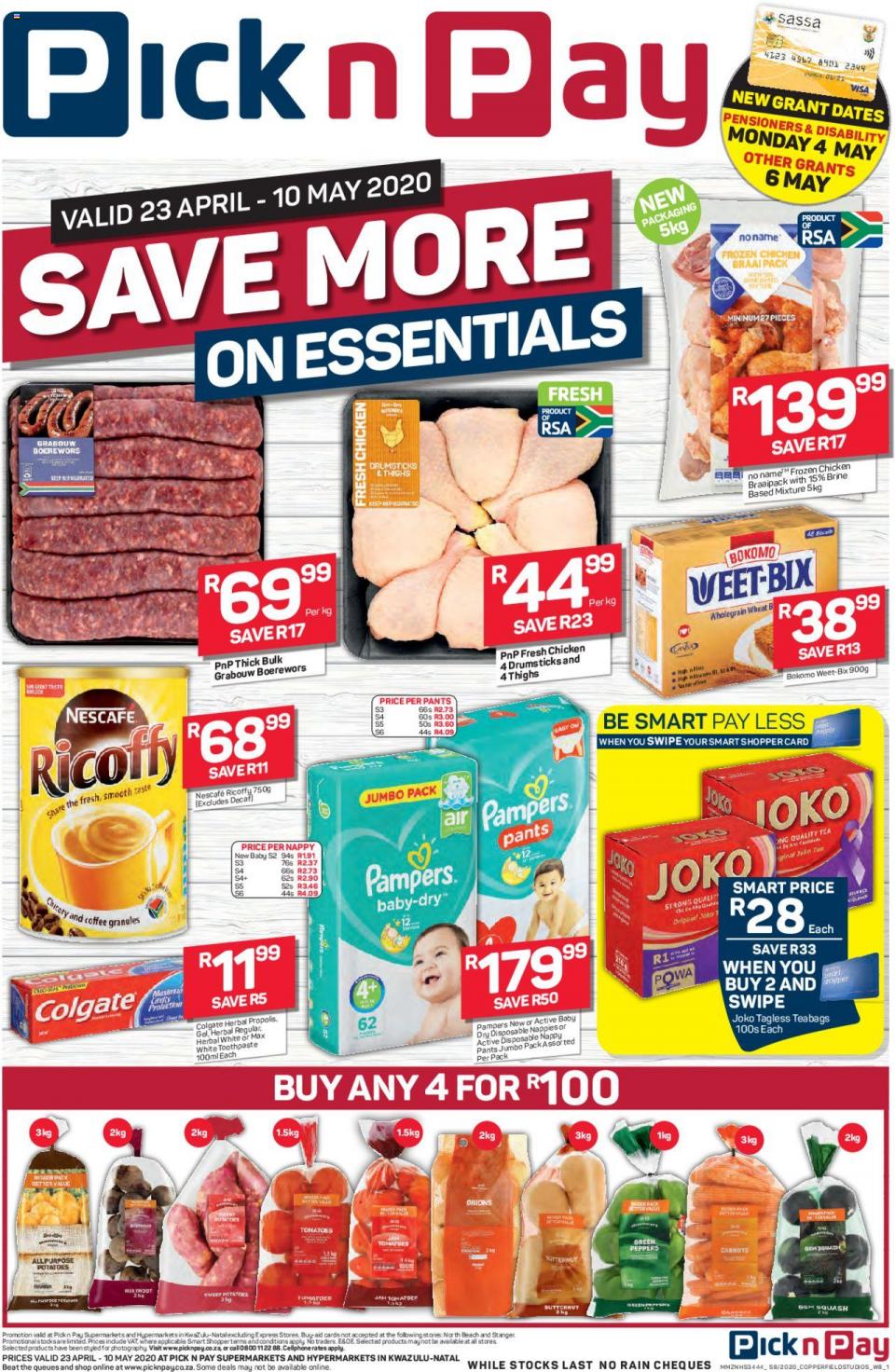 pick n pay specials save more essentials 23 april 2020
