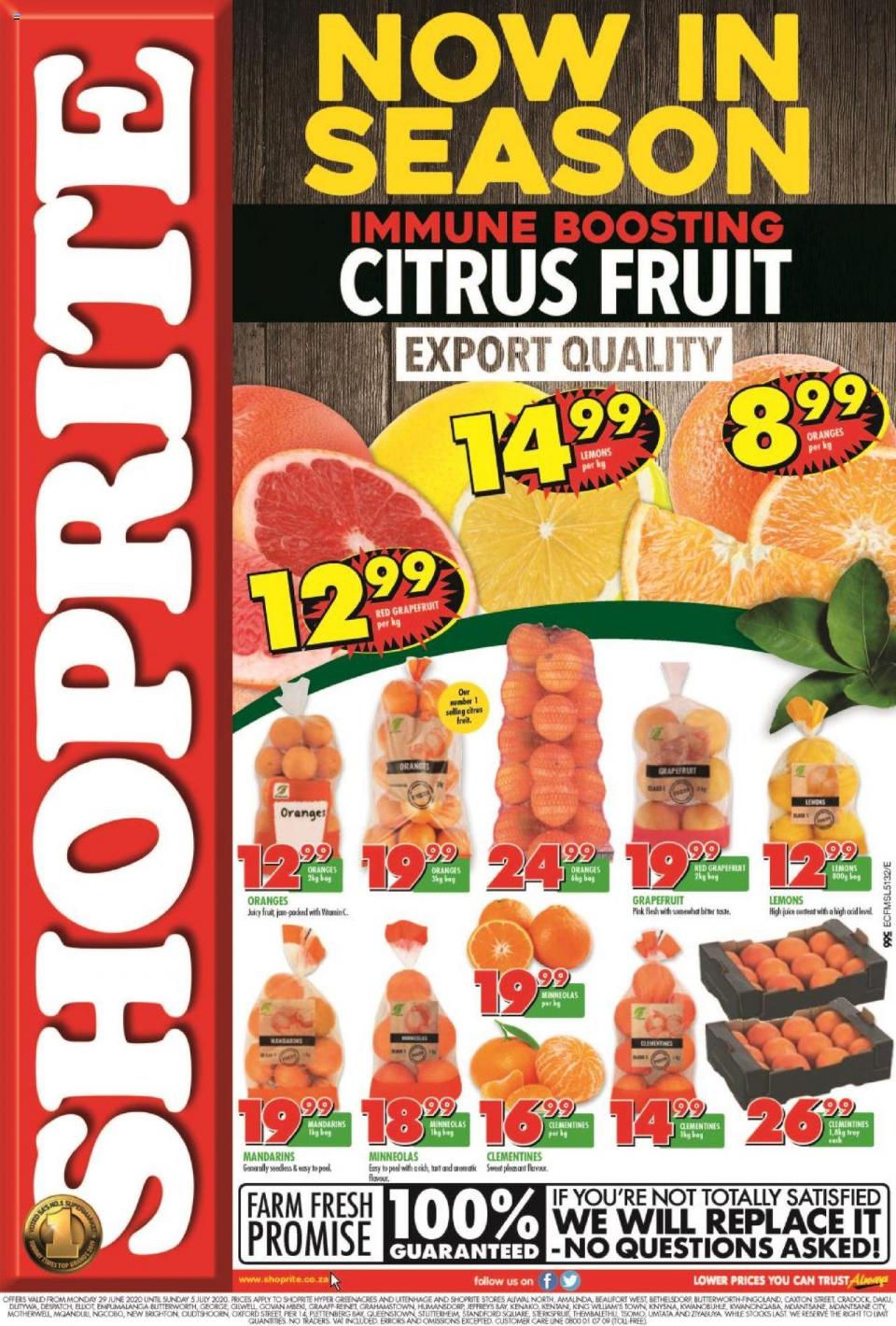 shoprite specials citrus fruit promotion 29 june 2020 eastern cape