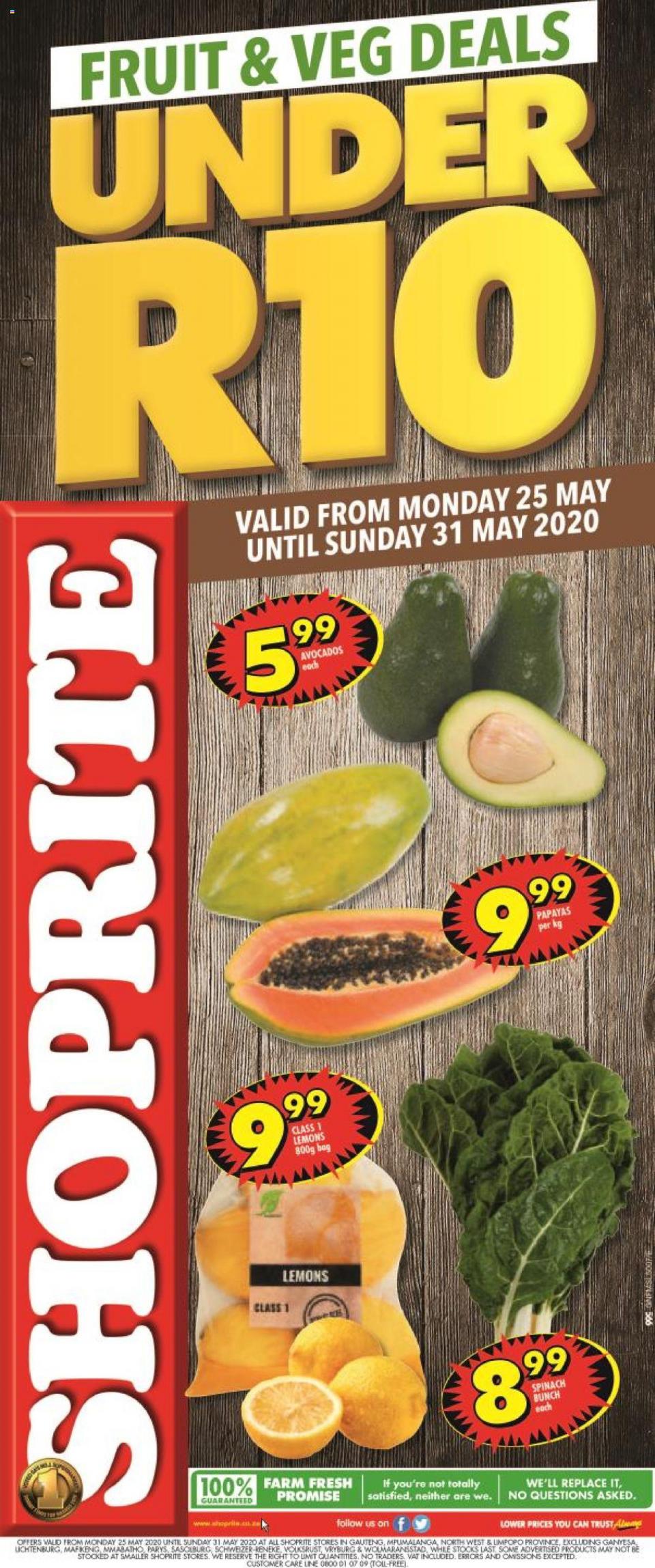 shoprite specials fruit veg deals 25 may 2020