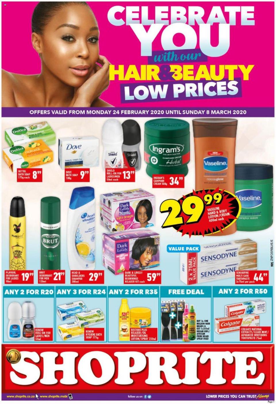 shoprite specials hair beauty promotion 26 february 2020